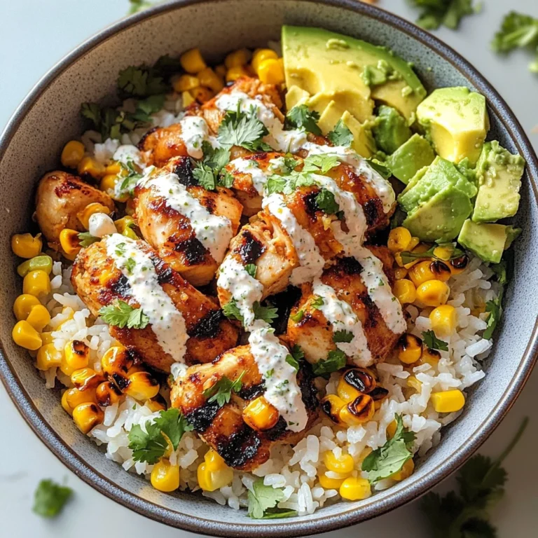 Street Corn Chicken Rice Bowl