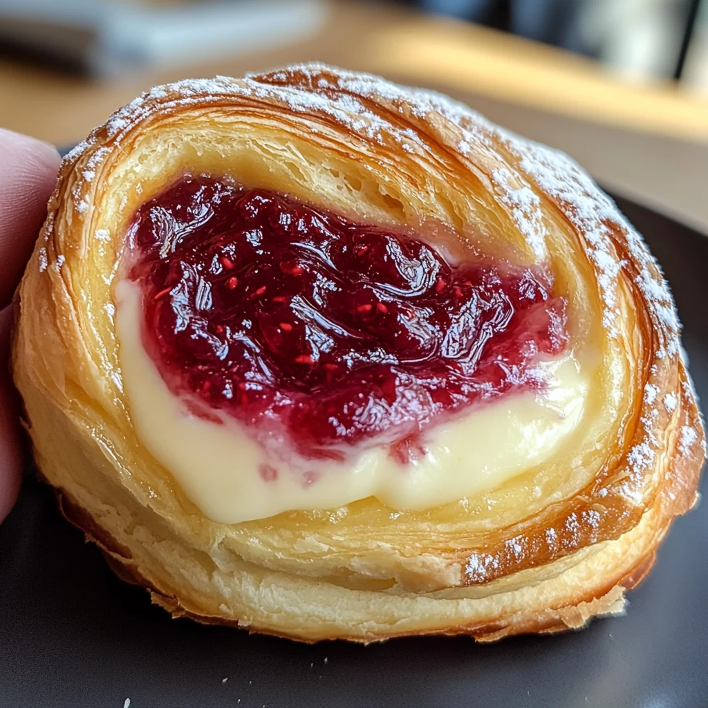 Sugar Raspberry Danish Bun