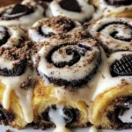 Cookies and Cream Cinnamon Rolls