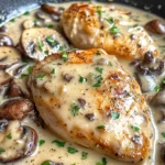 Creamy Garlic Mushroom Chicken