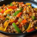 Ground Turkey and Peppers Stir-Fry