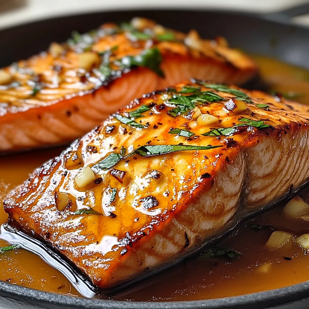 Honey Garlic Glazed Salmon