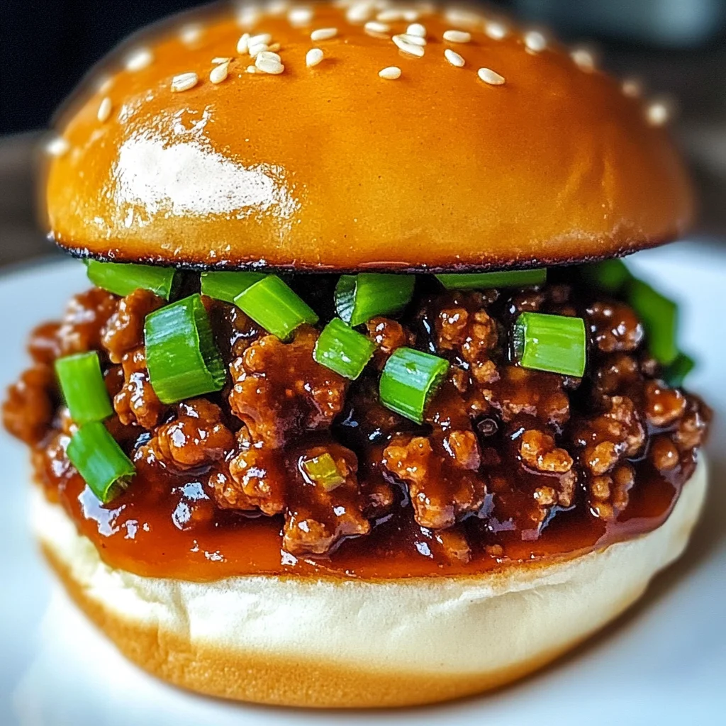 Korean Beef Sloppy Joes