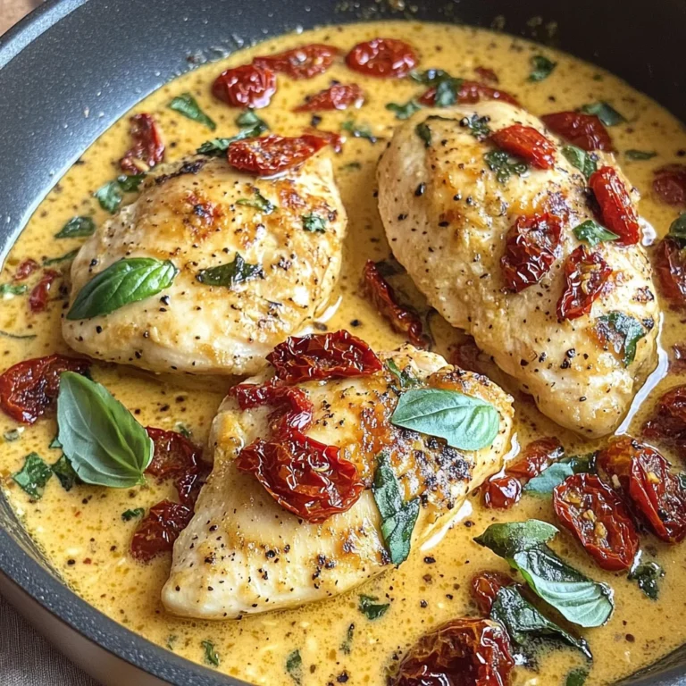 Marry Me Chicken (In a Sun-Dried Tomato Cream Sauce)