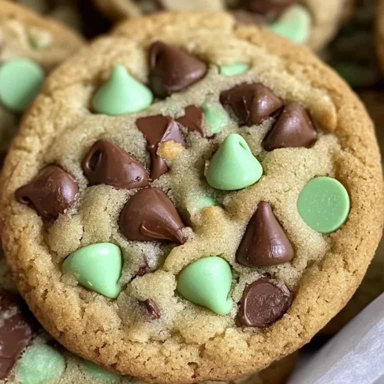 Mint Chocolate Chip Cookies