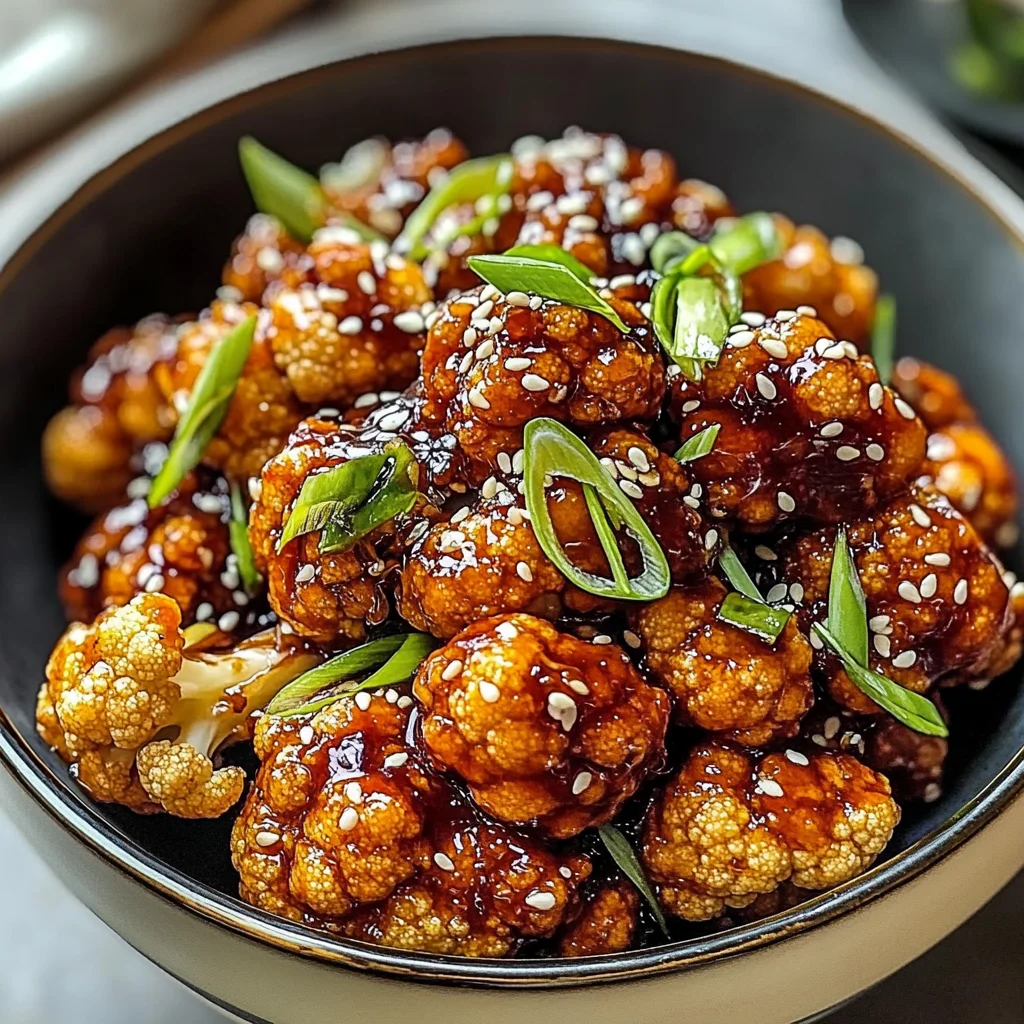 Sticky Sesame Cauliflower