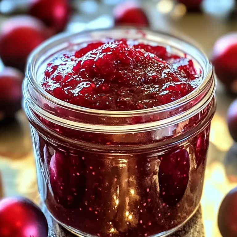 Sweet Christmas Cranberry Jam